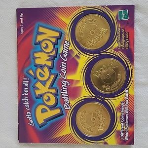 Pokémon Battling Coin Game. Holograph on Each. #86 Seel #25 Pikachu #138 Dmanyte